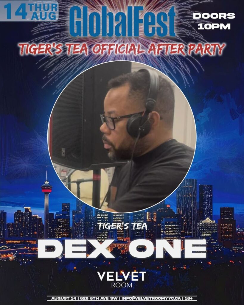 DEX ONE performing live at Velvet Room, the best club in Calgary, during Tigers Tea official after party